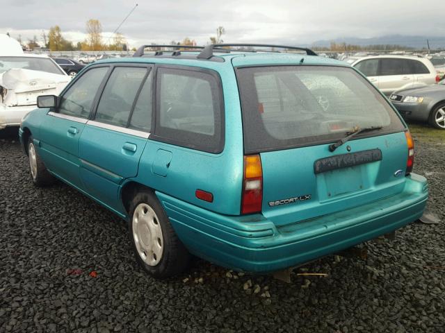 1FASP15J8SW389360 - 1995 FORD ESCORT LX GREEN photo 3