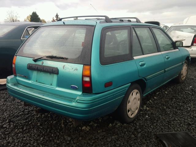 1FASP15J8SW389360 - 1995 FORD ESCORT LX GREEN photo 4