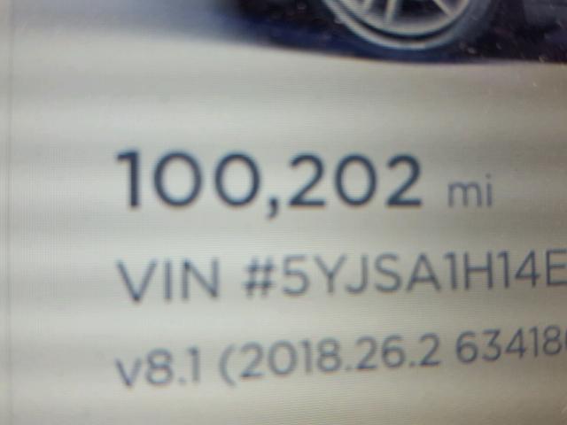 5YJSA1H14EFP39597 - 2014 TESLA MODEL S ლურჯი ფოტო 8