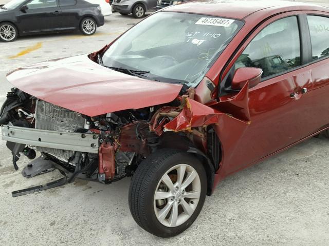 3N1CN7AP1HL849185 - 2017 NISSAN VERSA S RED photo 10