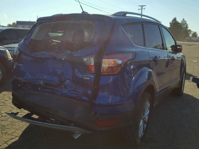 1FMCU0JDXHUD52201 - 2017 FORD ESCAPE TIT BLUE photo 4