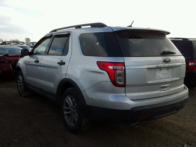 1FM5K7B80FGB17729 - 2015 FORD EXPLORER SILVER photo 3