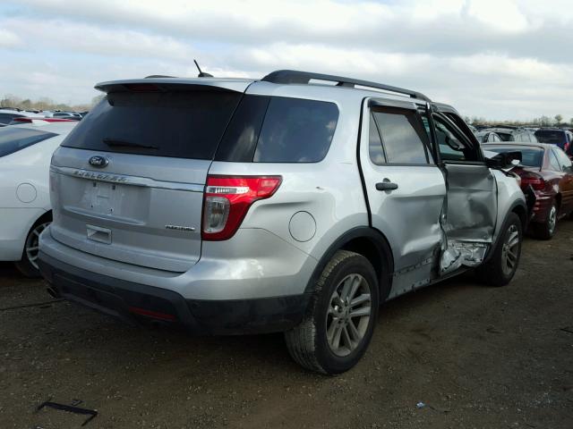 1FM5K7B80FGB17729 - 2015 FORD EXPLORER SILVER photo 4