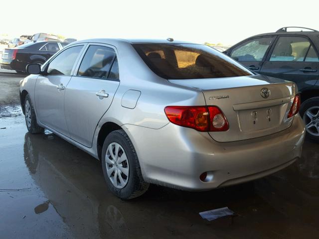 1NXBU4EE8AZ195070 - 2010 TOYOTA COROLLA BA SILVER photo 3