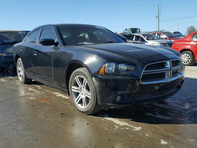 2C3CDXAT6EH166209 - 2014 DODGE CHARGER PO BLACK photo 1