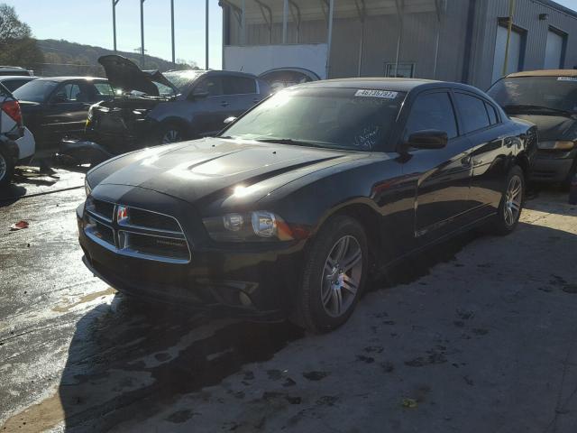 2C3CDXAT6EH166209 - 2014 DODGE CHARGER PO BLACK photo 2