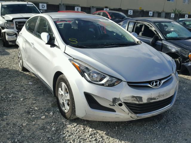 KMHDH4AE1EU188776 - 2014 HYUNDAI ELANTRA SE SILVER photo 1