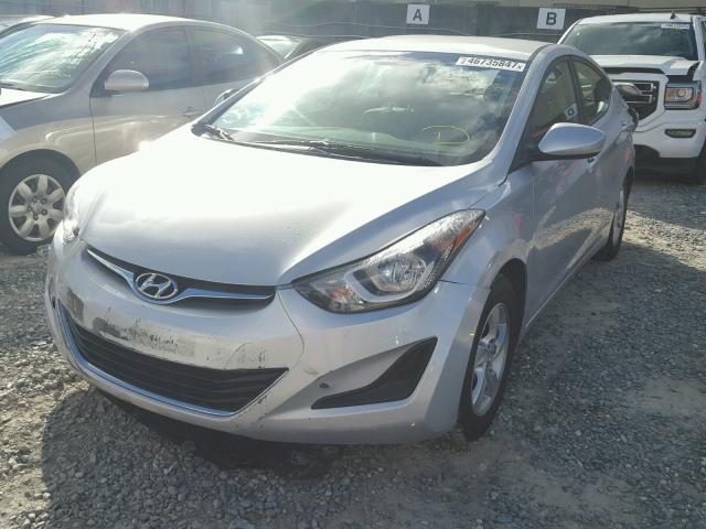 KMHDH4AE1EU188776 - 2014 HYUNDAI ELANTRA SE SILVER photo 2