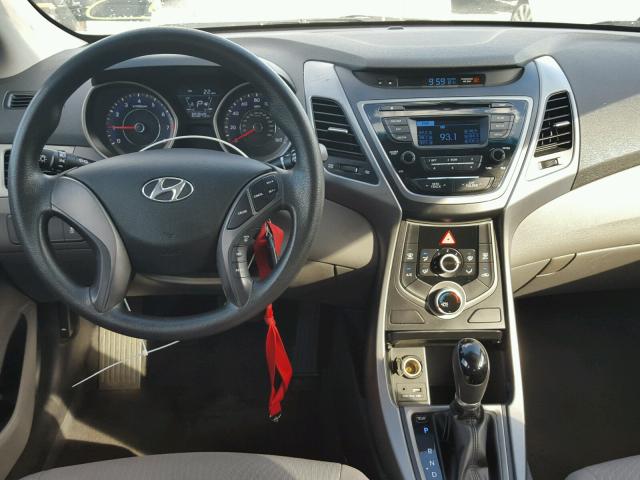 KMHDH4AE1EU188776 - 2014 HYUNDAI ELANTRA SE SILVER photo 9