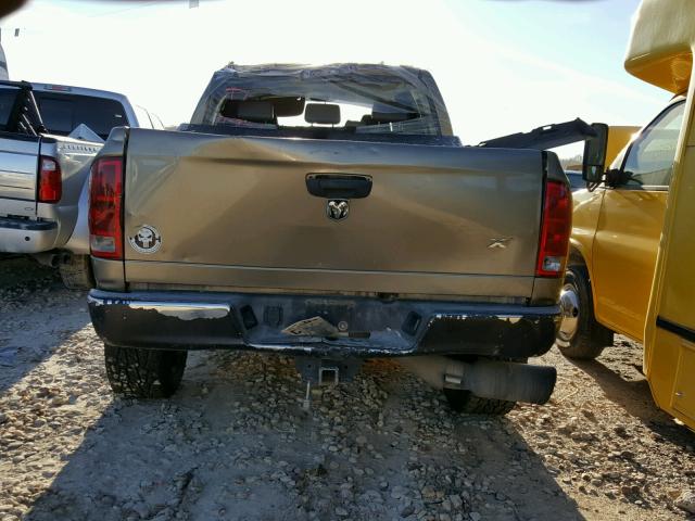 3D7LX39C06G191839 - 2006 DODGE RAM 3500 TAN photo 9