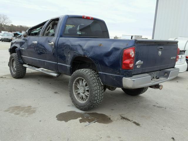 1D7HU18208J121349 - 2008 DODGE RAM 1500 S BLUE photo 3