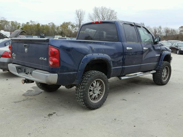 1D7HU18208J121349 - 2008 DODGE RAM 1500 S BLUE photo 4