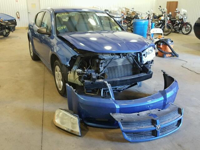 1B3LC46K18N669995 - 2008 DODGE AVENGER SE BLUE photo 1