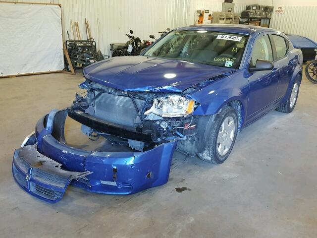 1B3LC46K18N669995 - 2008 DODGE AVENGER SE BLUE photo 2