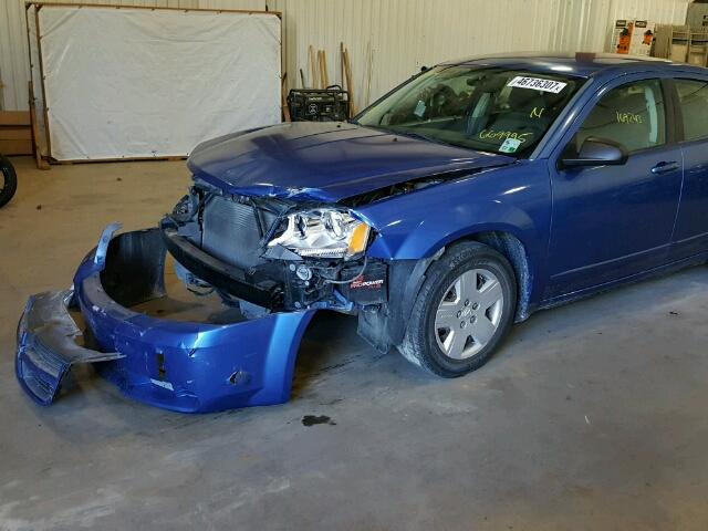 1B3LC46K18N669995 - 2008 DODGE AVENGER SE BLUE photo 9