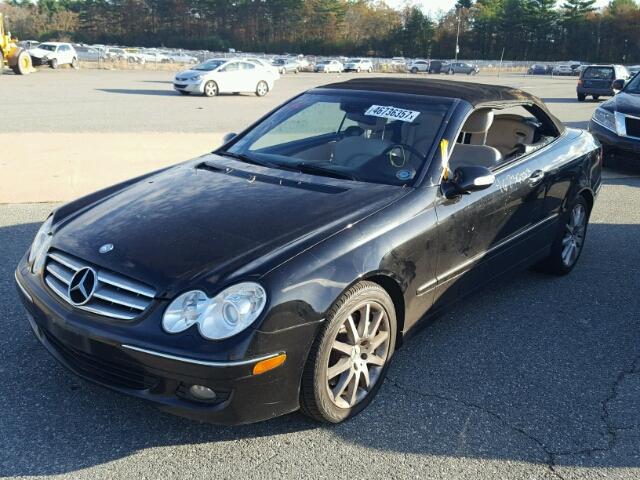 WDBTK56FX7F210823 - 2007 MERCEDES-BENZ CLK 350 BLACK photo 2