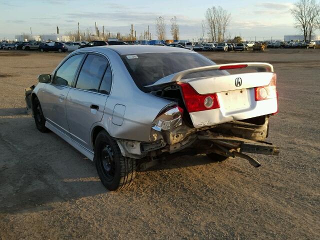 2HHES36814H003048 - 2004 ACURA 1.7EL PREM SILVER photo 3