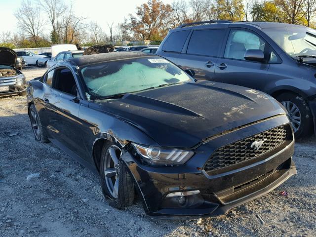 1FA6P8AM3F5325443 - 2015 FORD MUSTANG BLACK photo 1