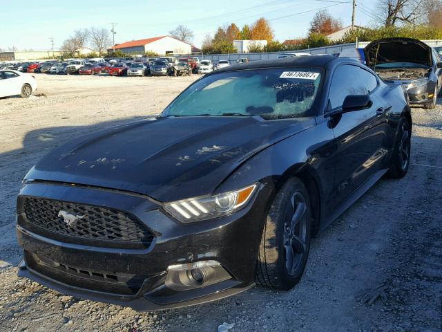 1FA6P8AM3F5325443 - 2015 FORD MUSTANG BLACK photo 2