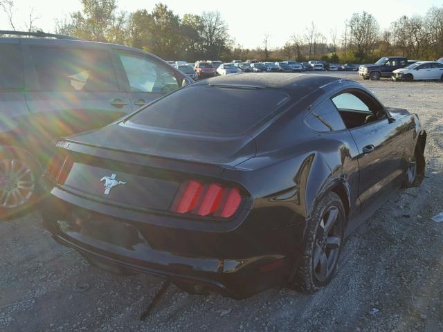 1FA6P8AM3F5325443 - 2015 FORD MUSTANG BLACK photo 4