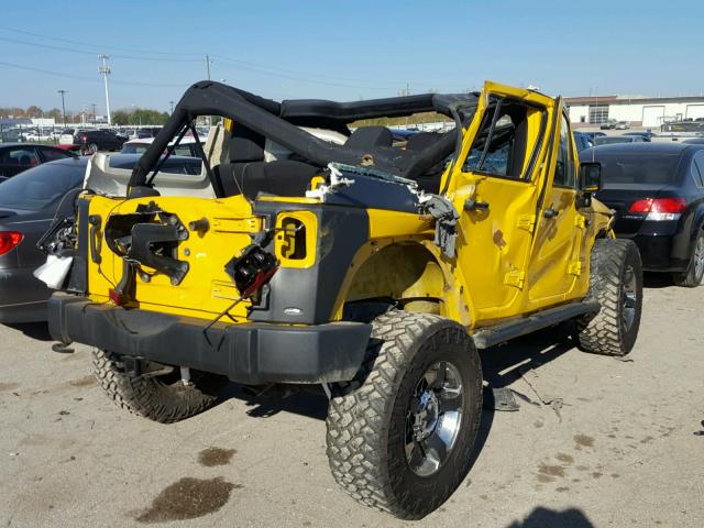 1J4BA3H18BL551695 - 2011 JEEP WRANGLER U YELLOW photo 4