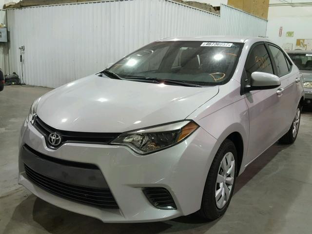 5YFBURHE8FP350332 - 2015 TOYOTA COROLLA L SILVER photo 2