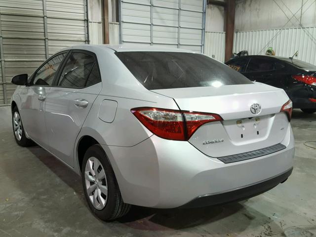 5YFBURHE8FP350332 - 2015 TOYOTA COROLLA L SILVER photo 3