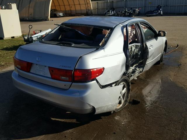 1HGCM56725A014259 - 2005 HONDA ACCORD EX SILVER photo 4