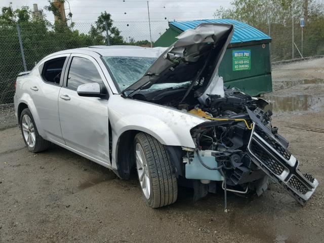 1B3BD1FG1BN524241 - 2011 DODGE AVENGER MA SILVER photo 1