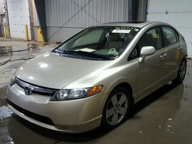 1HGFA16827L010212 - 2007 HONDA CIVIC GOLD photo 2