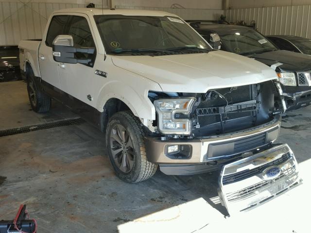 1FTEW1EF5FFB77320 - 2015 FORD F150 SUPER WHITE photo 1