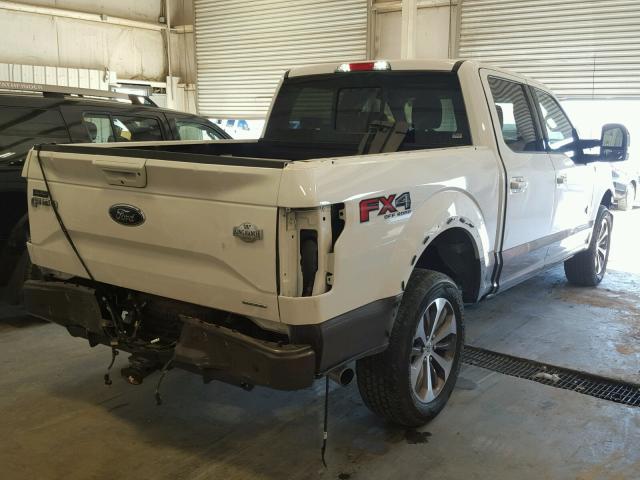 1FTEW1EF5FFB77320 - 2015 FORD F150 SUPER WHITE photo 4