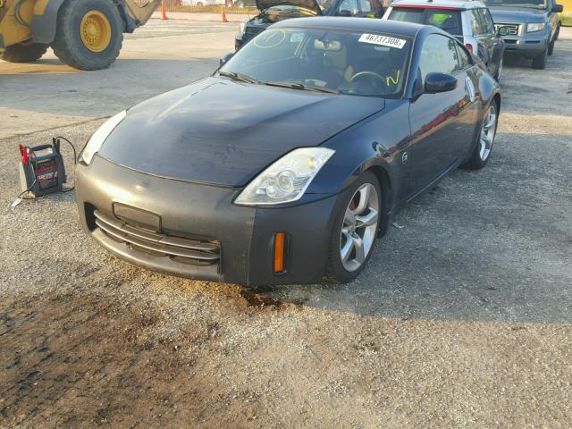 JN1BZ34DX8M701519 - 2008 NISSAN 350Z COUPE BLUE photo 2