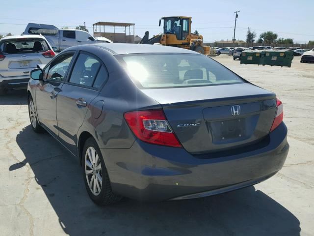 19XFB2F97CE318361 - 2012 HONDA CIVIC EXL 灰色 照片 3