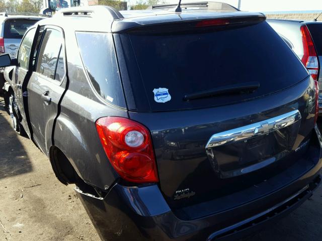 2GNFLEEKXD6210490 - 2013 CHEVROLET EQUINOX LT GRAY photo 3