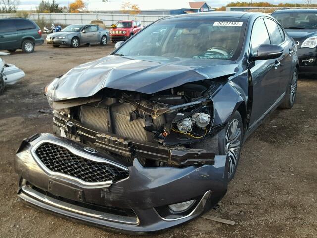 KNALN4D71E5166063 - 2014 KIA CADENZA PR GRAY photo 2