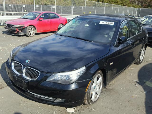 WBANV93518CZ63578 - 2008 BMW 535 XI BLACK photo 2