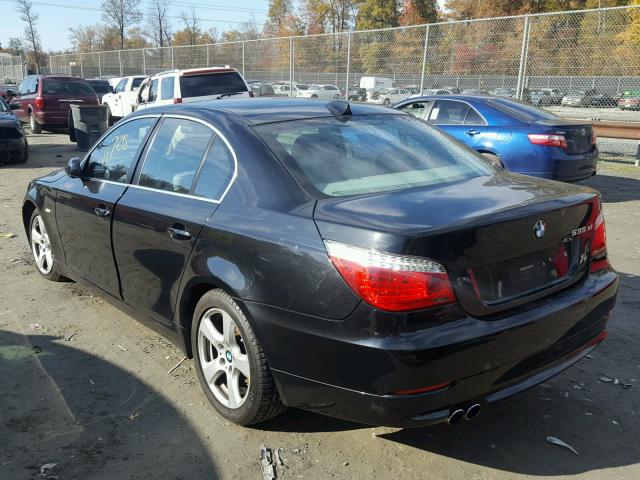 WBANV93518CZ63578 - 2008 BMW 535 XI BLACK photo 3