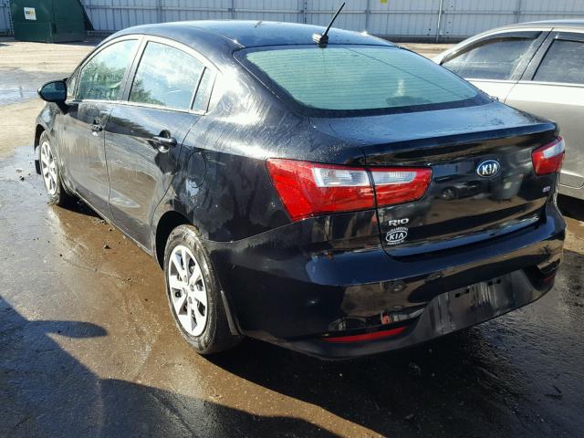 KNADM4A37H6009922 - 2017 KIA RIO LX BLACK photo 3