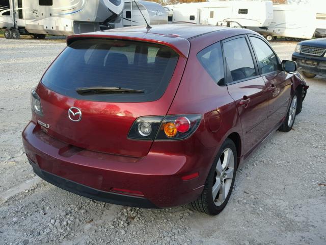 JM1BK143761442354 - 2006 MAZDA 3 HATCHBAC RED photo 4