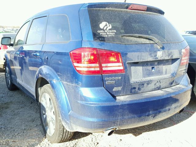 3D4GH57V99T508136 - 2009 DODGE JOURNEY BLUE photo 3