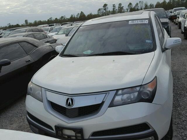 2HNYD2H5XAH511421 - 2010 ACURA MDX ADVANC WHITE photo 10