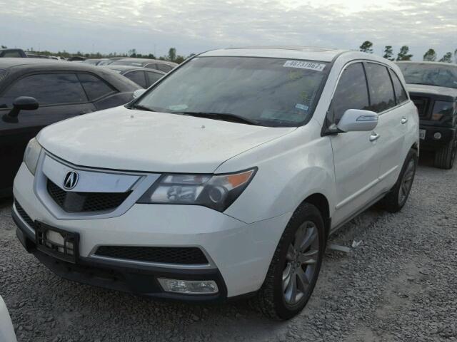 2HNYD2H5XAH511421 - 2010 ACURA MDX ADVANC WHITE photo 2