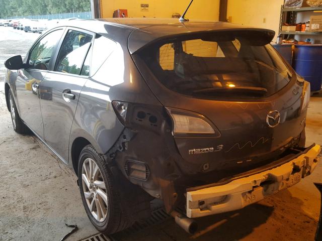 JM1BL1L84C1546919 - 2012 MAZDA 3 I GRAY photo 3