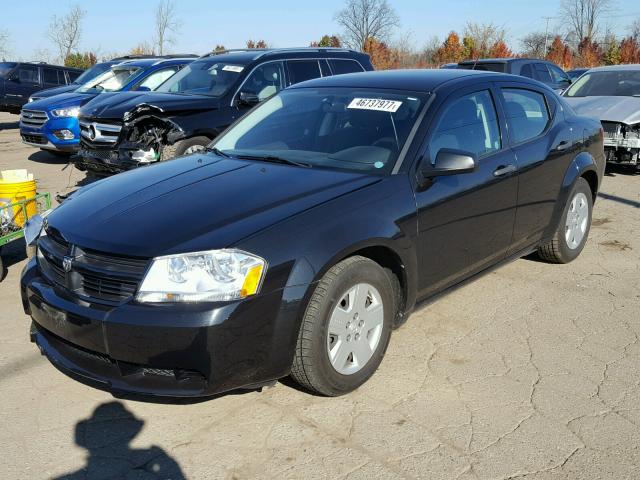 1B3CC4FB3AN115105 - 2010 DODGE AVENGER SX BLACK photo 2