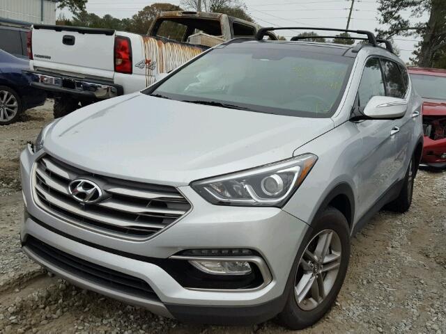 5XYZU3LB5HG414469 - 2017 HYUNDAI SANTA FE S SILVER photo 2