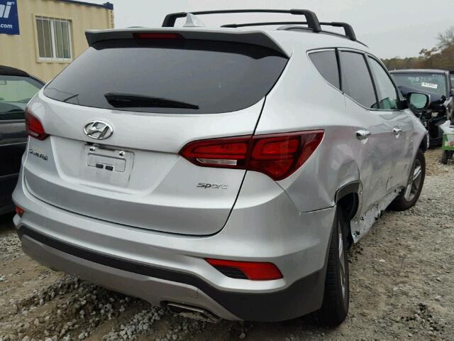 5XYZU3LB5HG414469 - 2017 HYUNDAI SANTA FE S SILVER photo 4