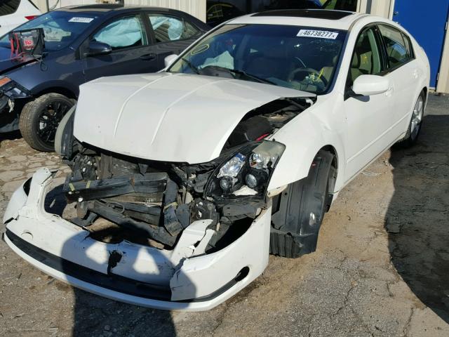 1N4BA41E14C903825 - 2004 NISSAN MAXIMA SE WHITE photo 2