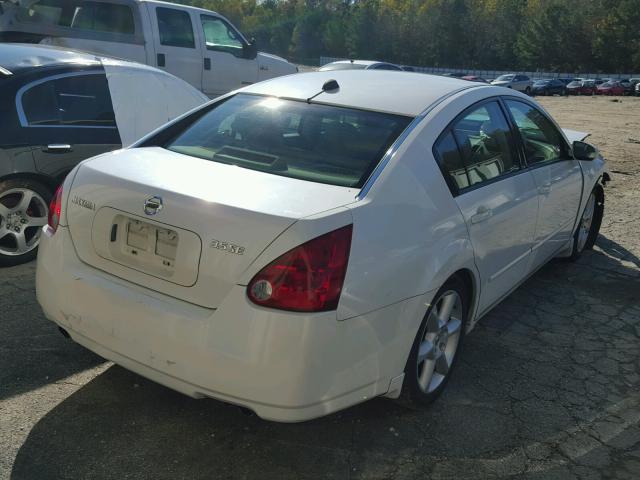 1N4BA41E14C903825 - 2004 NISSAN MAXIMA SE WHITE photo 4