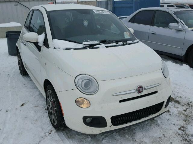 3C3CFFBR8CT297797 - 2012 FIAT 500 SPORT WHITE photo 1